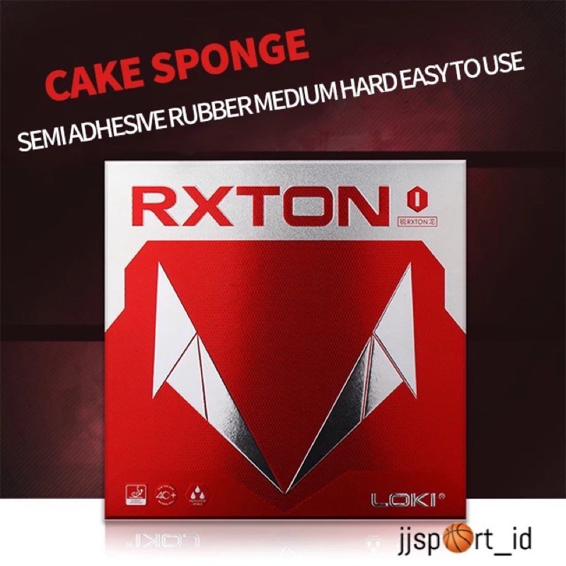 Jual Karet Pingpong Loki RXTON 1 Red ORIGINAL Karet Tenis Meja RXTON I ...