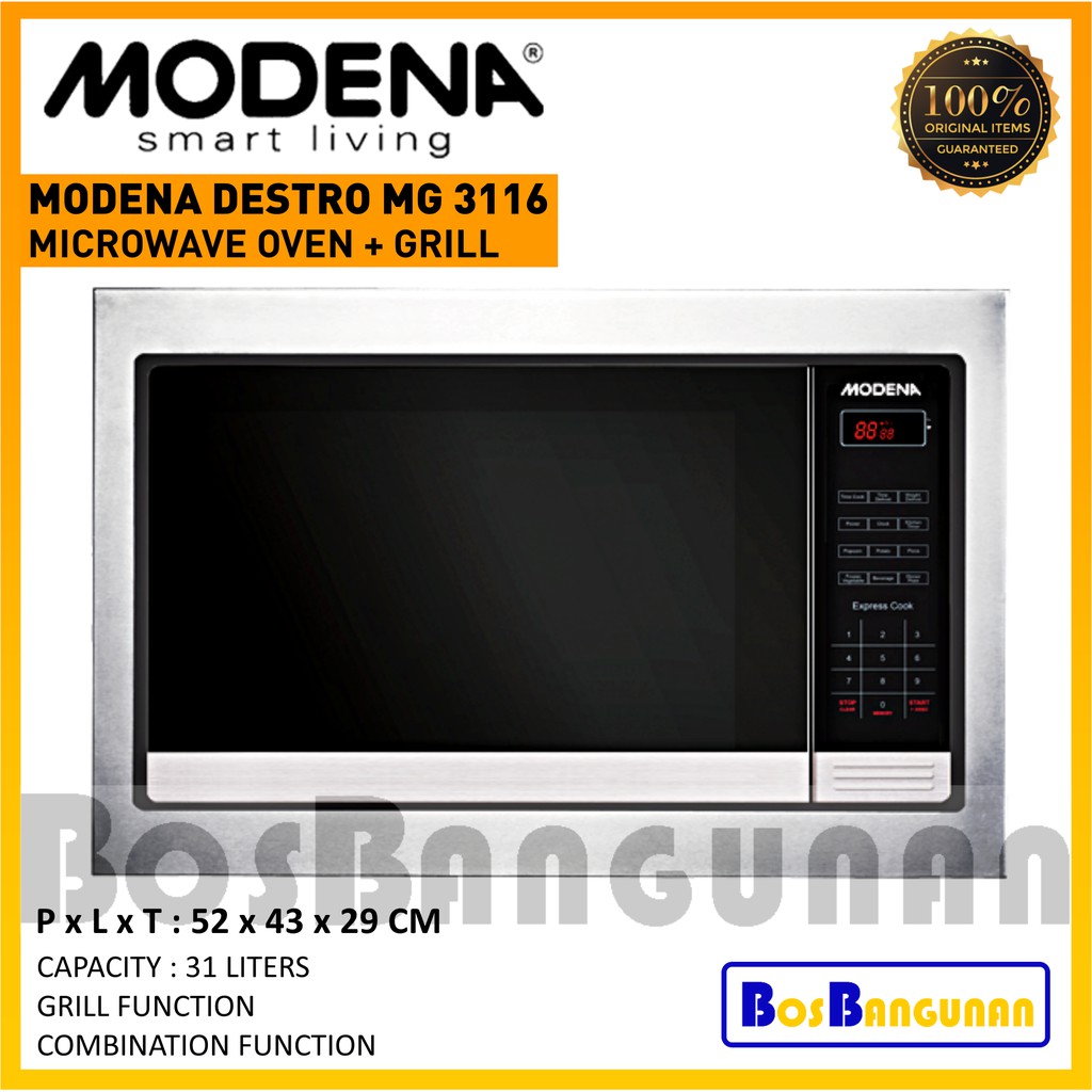 Jual Microwave Oven Modena Mg Microwave Oven Grill Modena