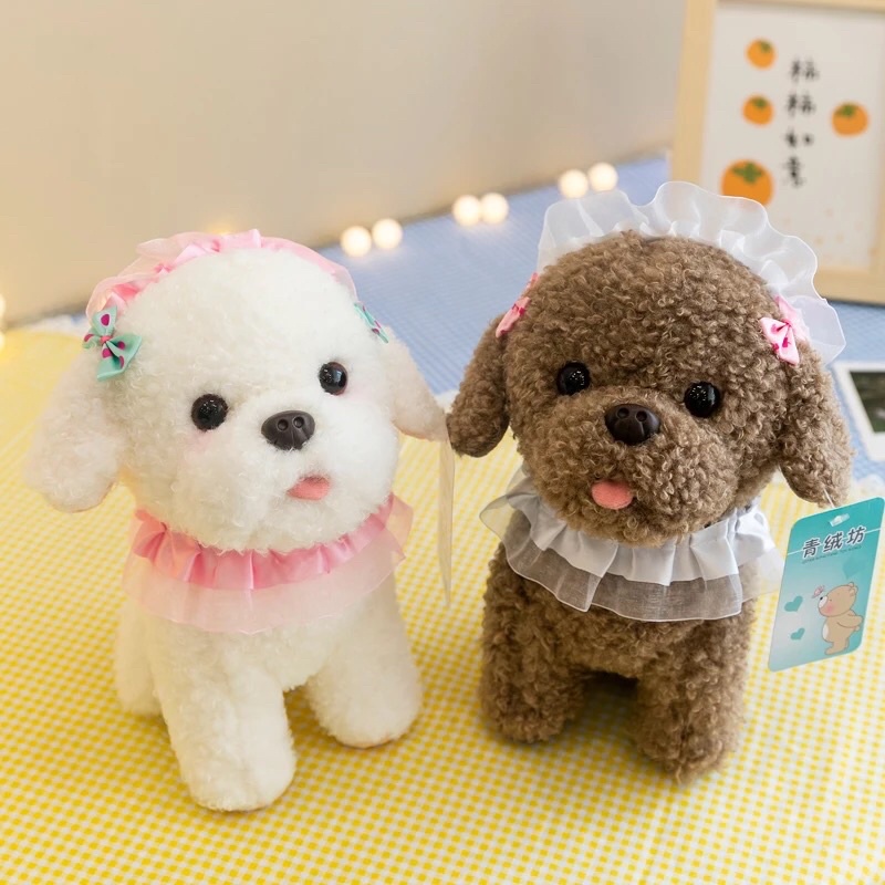 Jual Boneka dog mini anjing poodle pita soft import Shopee Indonesia