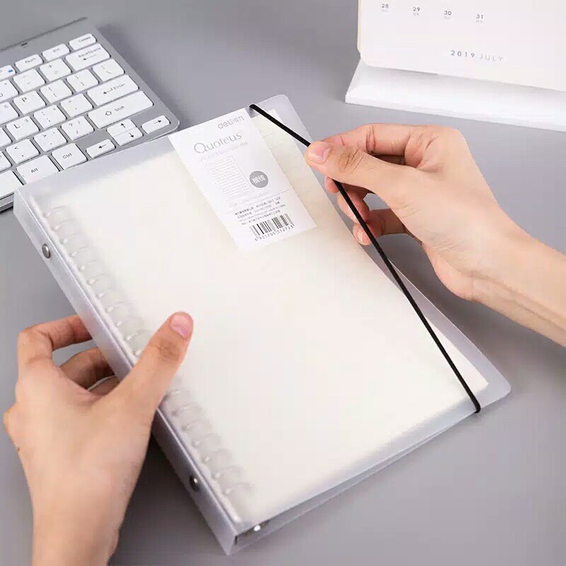 Jual Binder Transparan A5/B5 Ring Plastik/Besi free loose leaf Binder ...