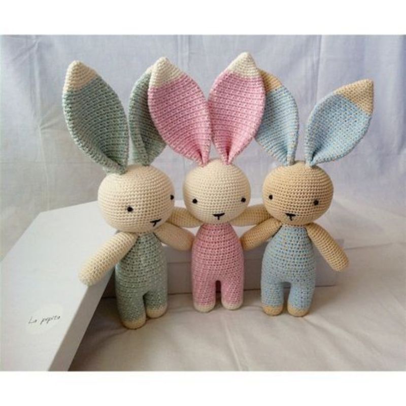 Jual KIMA RABBIT / Boneka kelinci rajut | Shopee Indonesia