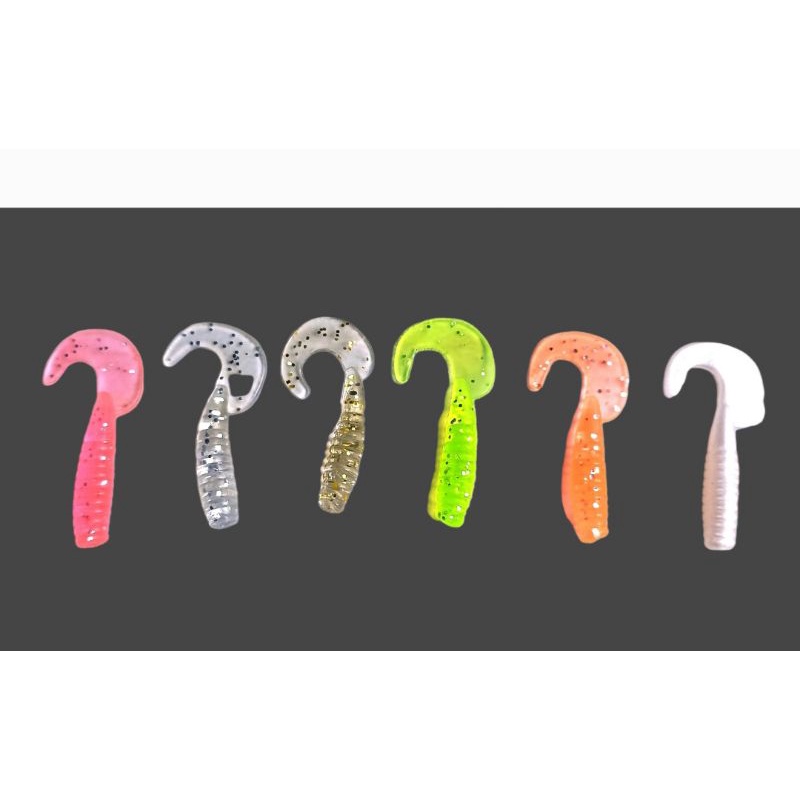 Jual soft lure curly tail 4cm... 10pcs | Shopee Indonesia