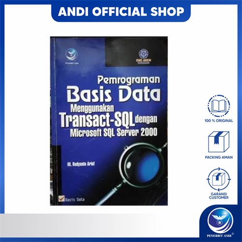 Jual Penerbit Andi - Buku Pemrograman Basis Data Menggunakan Transact ...