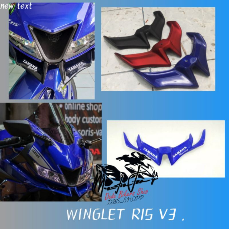 Jual Winglet R15 V3 Mx King Mx New R15 V2 Vario Aerox Lexi Cbr Blade Beat Shopee Indonesia