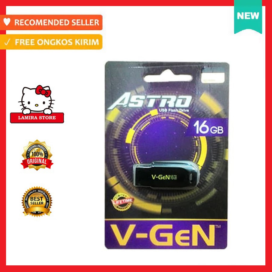 Jual FLASHDISK 16GB / FLASHDISK V-GEN 16GB 100% ORIGINAL / FLASHDISK ...