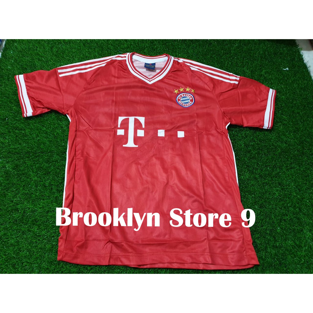 Jual Jersey Bola Baju Bola Remaja Bayern Munchen Home Merah List Putihhhh Shopee Indonesia