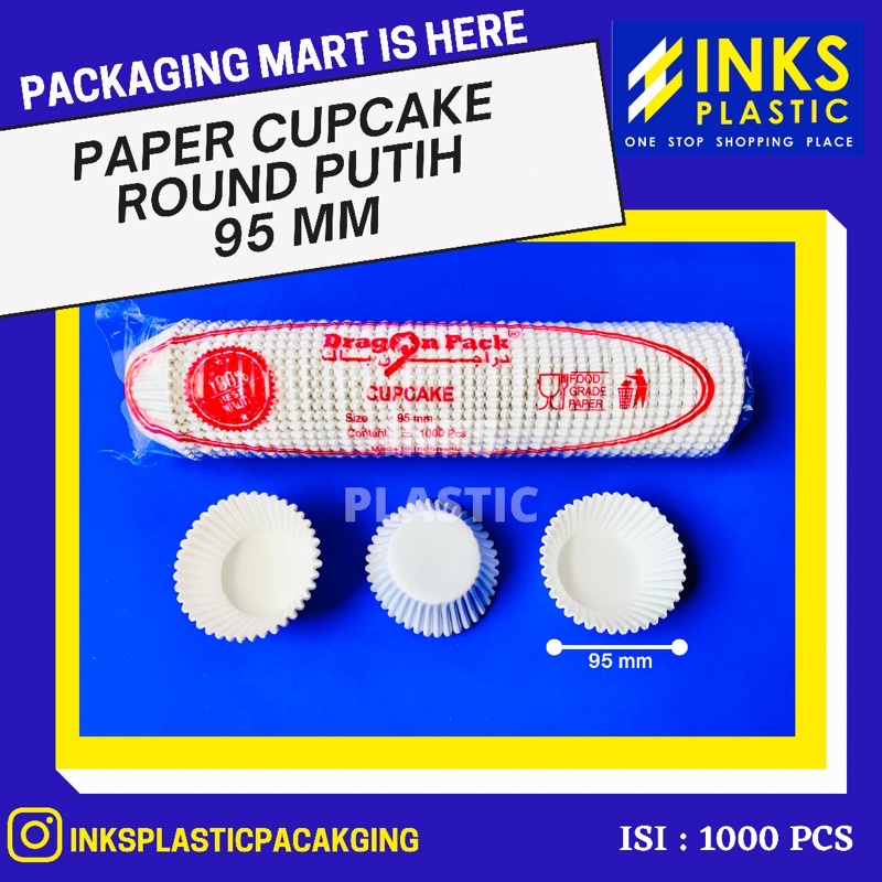 Jual Paper Cupcake putih 95 mm ( isi 1000 pcs ) | Shopee Indonesia