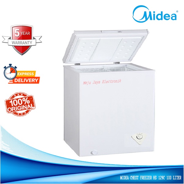 Jual Chest Freezer MIDEA HS 129 C 100 Liter Cooler BOX Shopee Indonesia