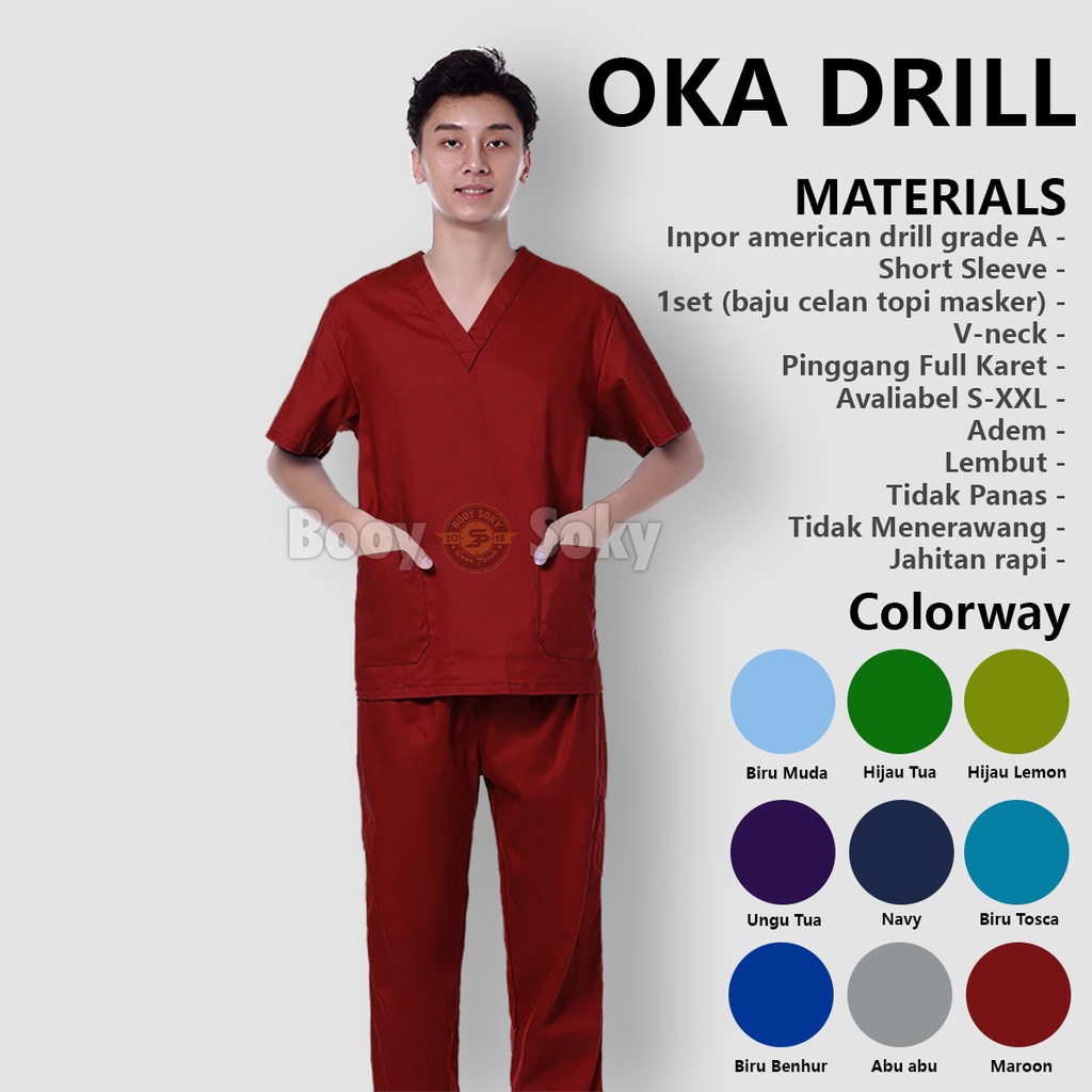 Jual Baju OK /Baju Oka / Baju Jaga / Baju Medis / Baju Operasi - Lengan ...