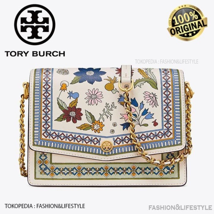 Tory burch robinson cheap floral convertible shoulder bag