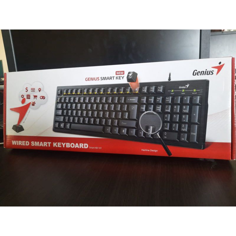 Jual KEYBOARD GENIUS SMART KB-101 BLACK | Shopee Indonesia