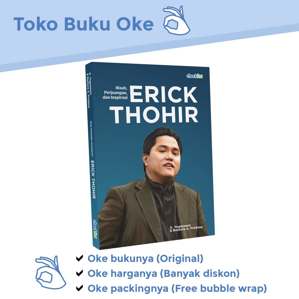 Jual Buku Biografi Tokoh Kisah Perjuangan Dan Inspirasi Erick Thohir ...