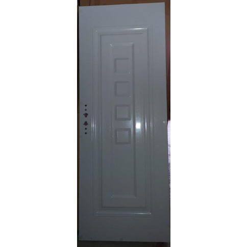 Jual Pintu Baja Fortress JBS Metal Door Eco 80.02 Motif Kotak Tiga ...