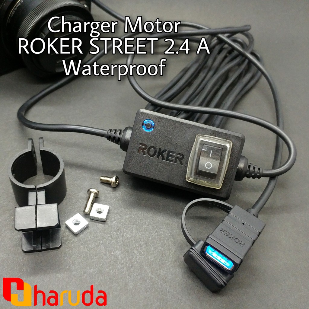 Jual Charger Motor ROKER STREET 2.4A With Indikator LED Waterproof ...