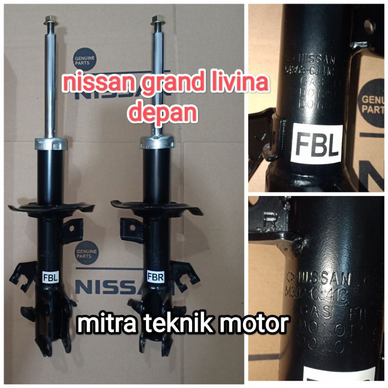 Jual shockbreaker shock absorber nissan grand livina depan original