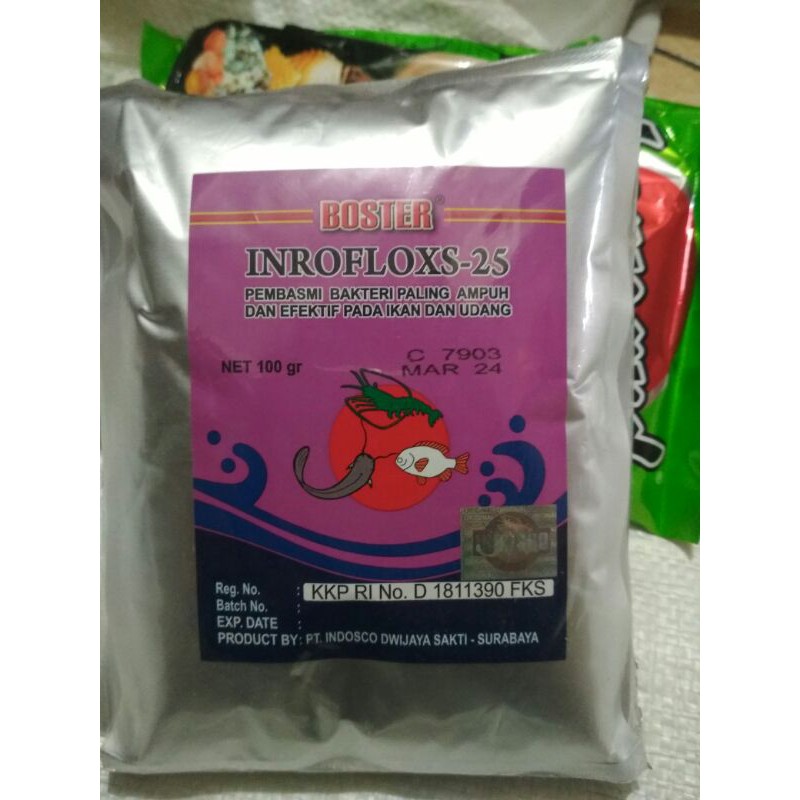 Jual Boster Inroflox Original Inrofloxs Antibiotik Ikan Gr Shopee Indonesia