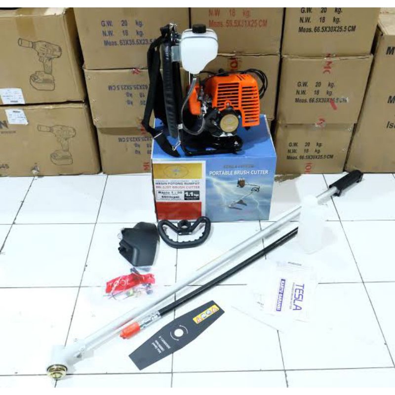Jual Tesla BG 328 - Brush Cutter ( Mesin Pemotong Rumput Gendong ...