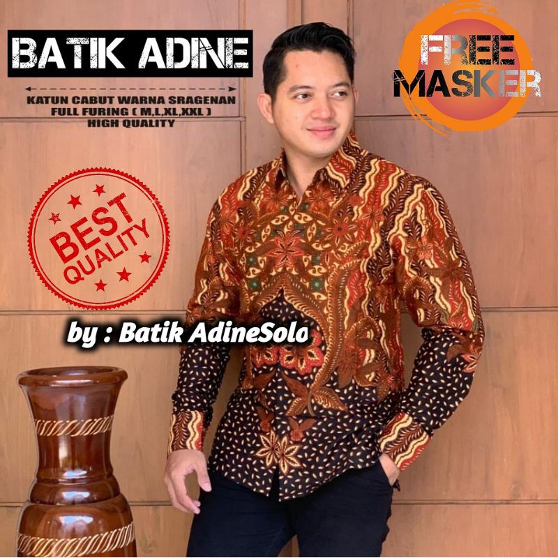 Jual Baju Kemeja Batik Pria Lengan Panjang Dan Pendek Premium Lapis ...