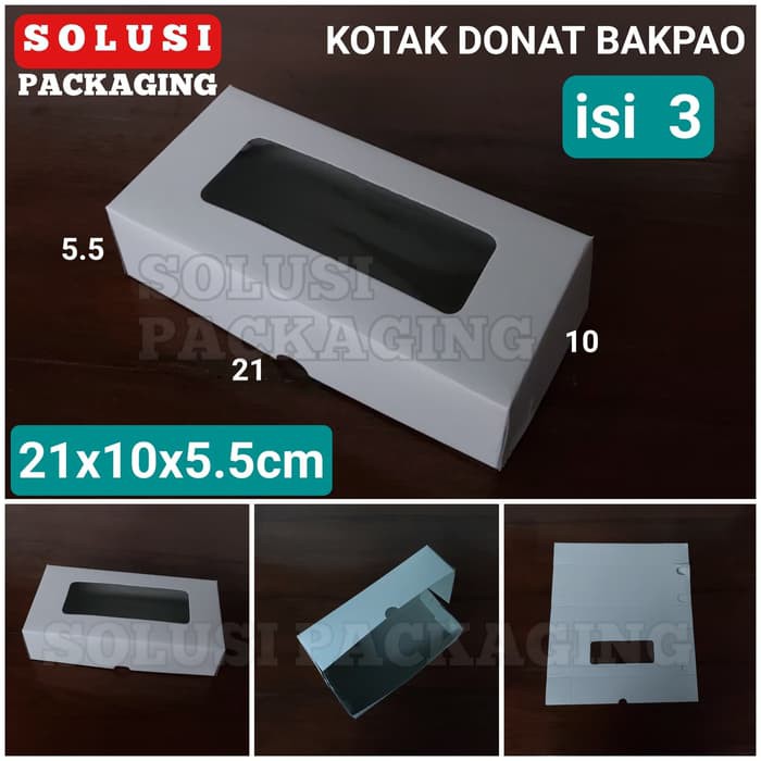 Jual Isi 50pcs Kardus Donat Bakpao Isi 3 Putih Poloskotak Kue Rotidus Roti Dos Box Shopee 4392