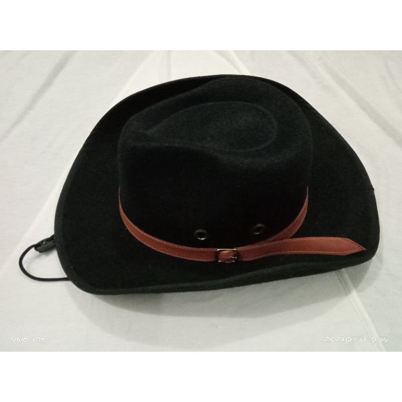 Jual Topi Zorro / topi cowboy | topi Koboy | topi fedora hat | Shopee ...