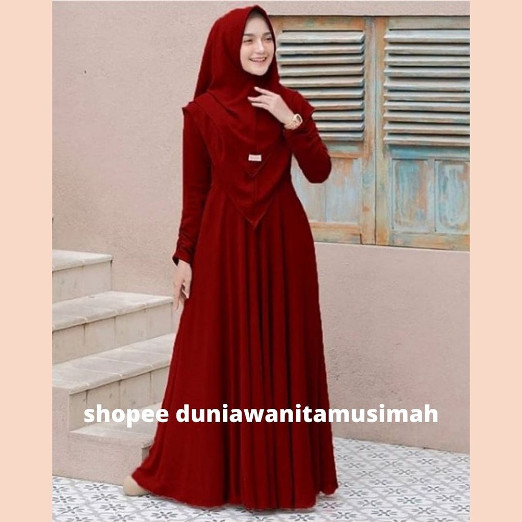 Jual Model Baju Kerja Muslimah Elegan / Model Gamis Kerja Modern ...