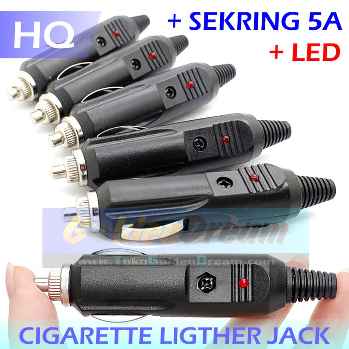 Jual Hq Soket Jantan Car Lighter Cigarette Male Cok Rokok Mobil Fuse