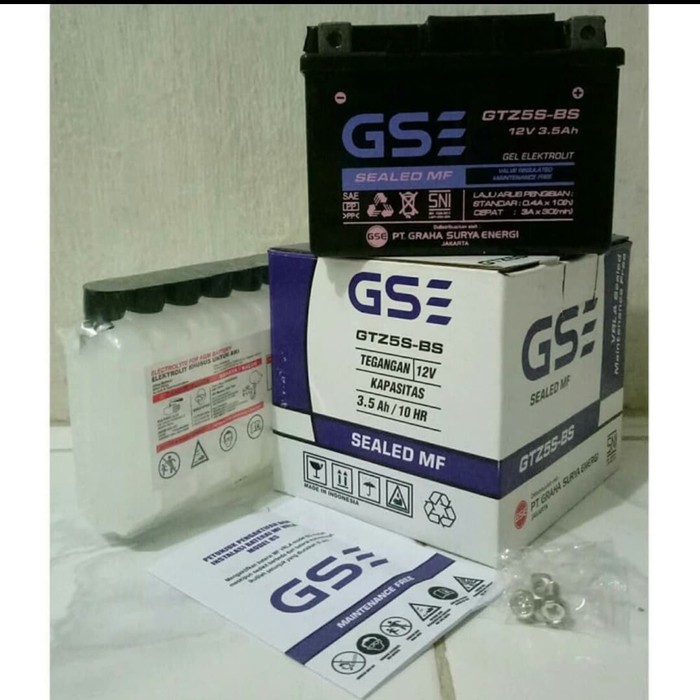 Jual Sparepart Aki Motor Supra X 125+New Supra +X-F1 ( GTZ5S GS E) Aki