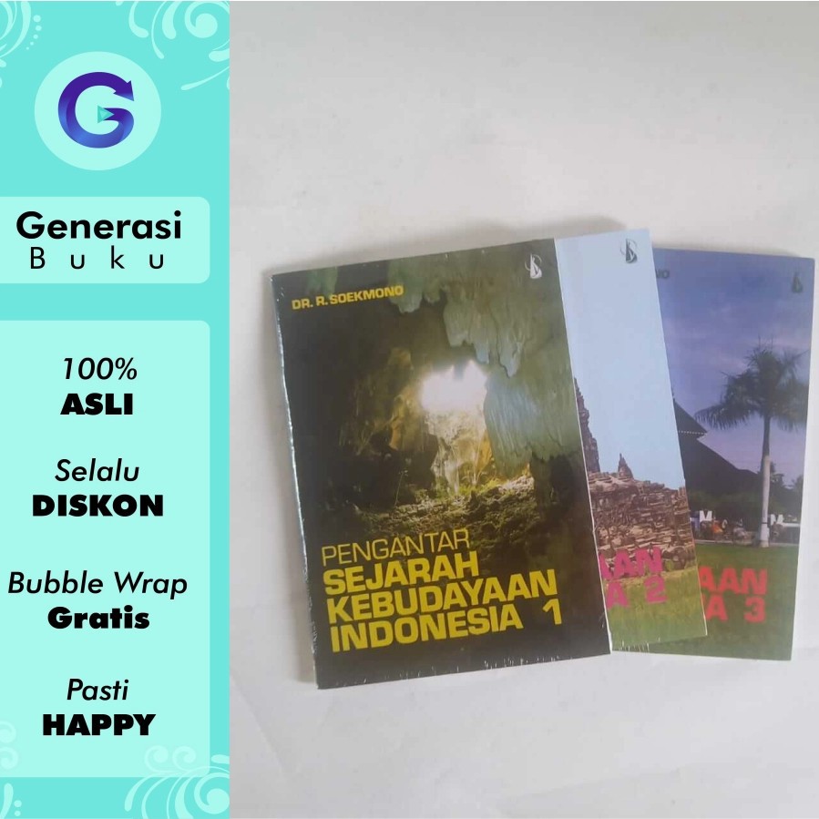 Jual Sejarah Kebudayaan Indonesia 1, 2, 3 Oleh R. Soekmono - Kanisius ...