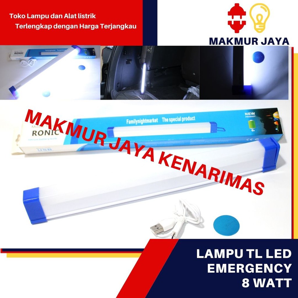 Jual Emergency TL T5 LED/lampu TL LED emergency murah 8W/lampu darurat ...