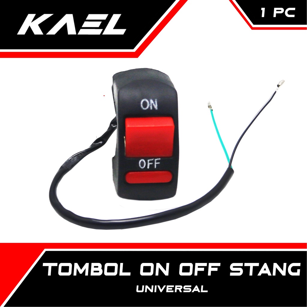 Jual Tombol On Off Stang Motor 2 Tombol Universal Holder Saklar-Sakelar ...