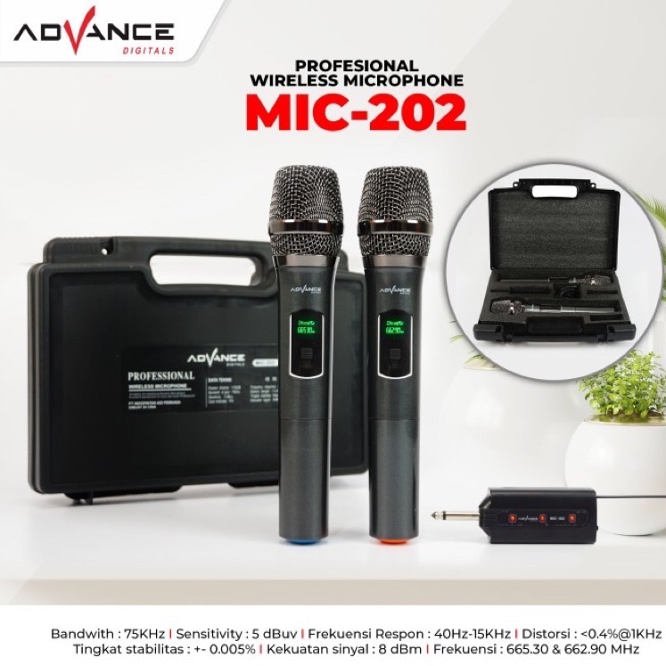Jual mic advance wirles 202 box | Shopee Indonesia