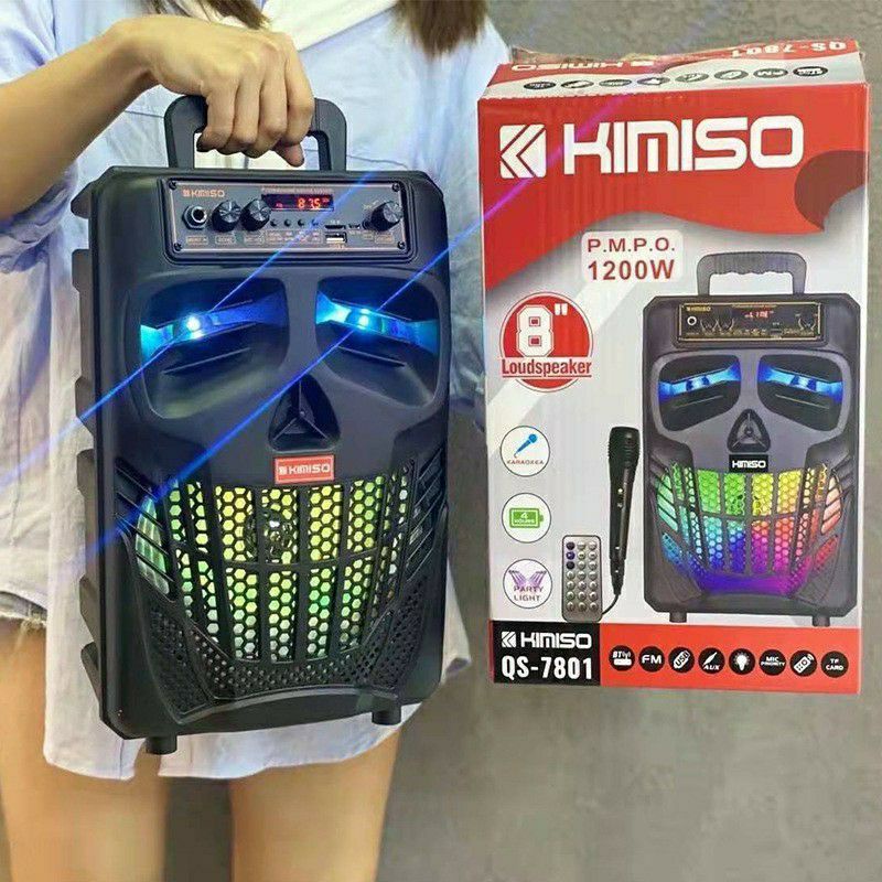 Jual Speaker Bluetooth Karaoke Merek Kimiso Tipe Free Mic Remote Shopee Indonesia