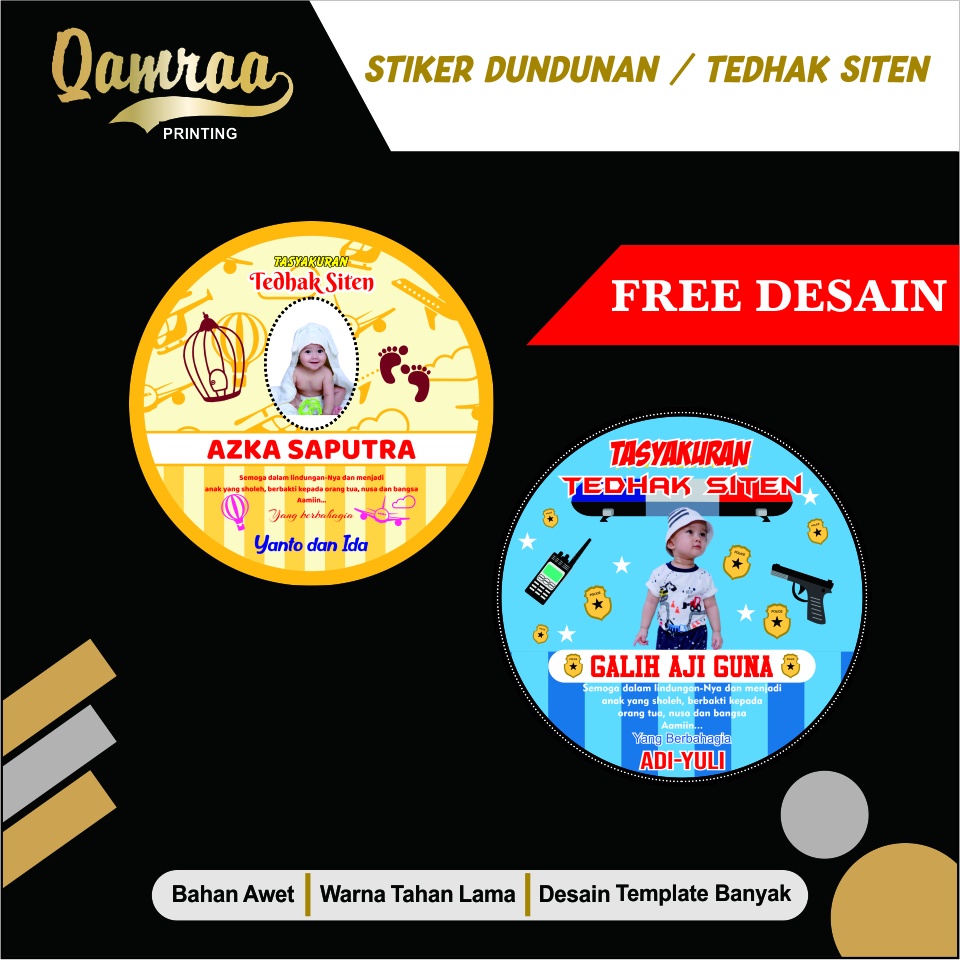 Jual Stiker Dundunan | Stiker Tedan Siten Mika Plastik | Stiker ...