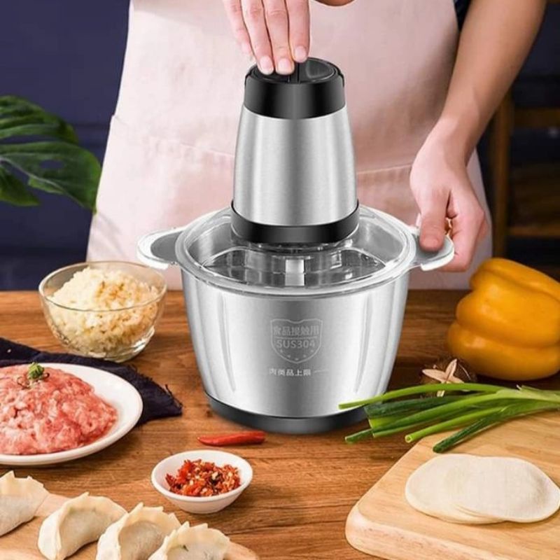 Jual BLENDER DAGING STAINLESS CHOPER TEKAN 2LT KYLO Shopee Indonesia