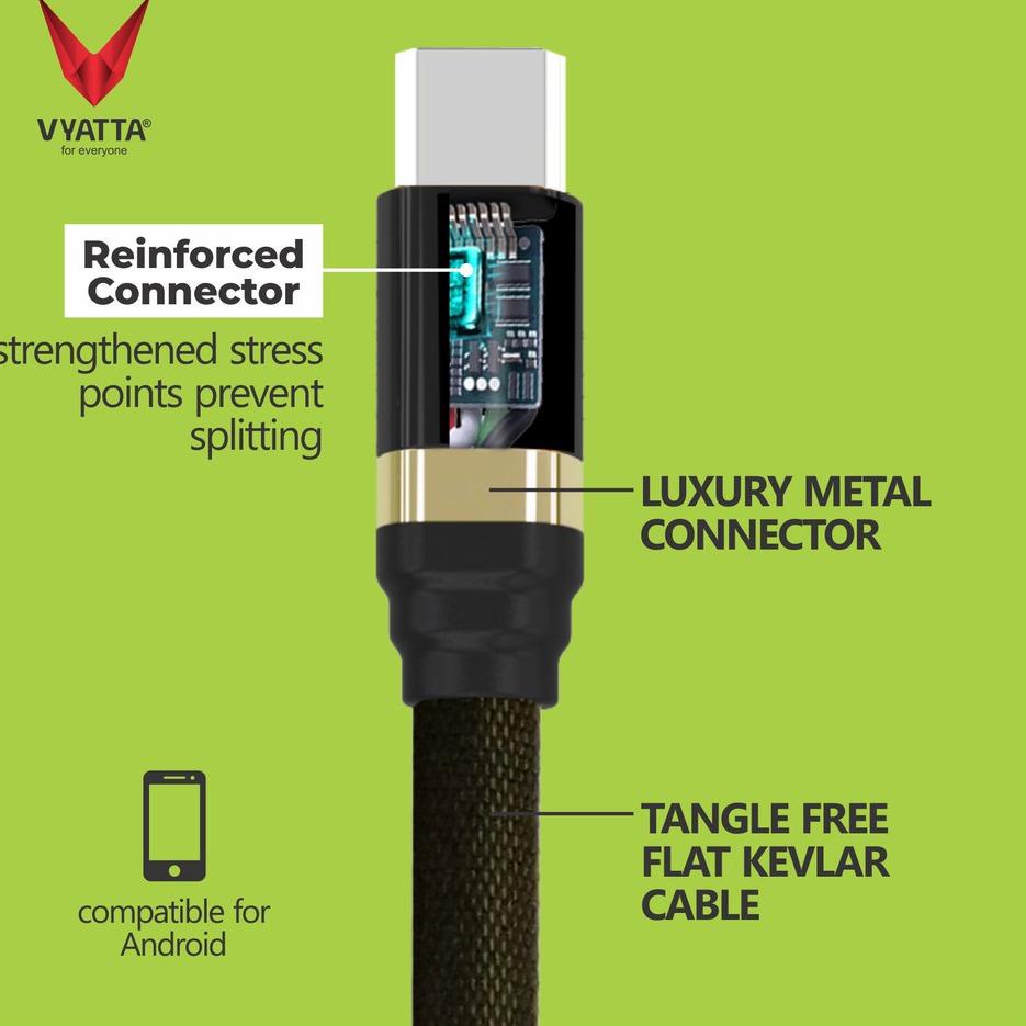 Jual Menarik.. VYATTA V Cable / Kabel Data Type C - VOOC, Huawei ...