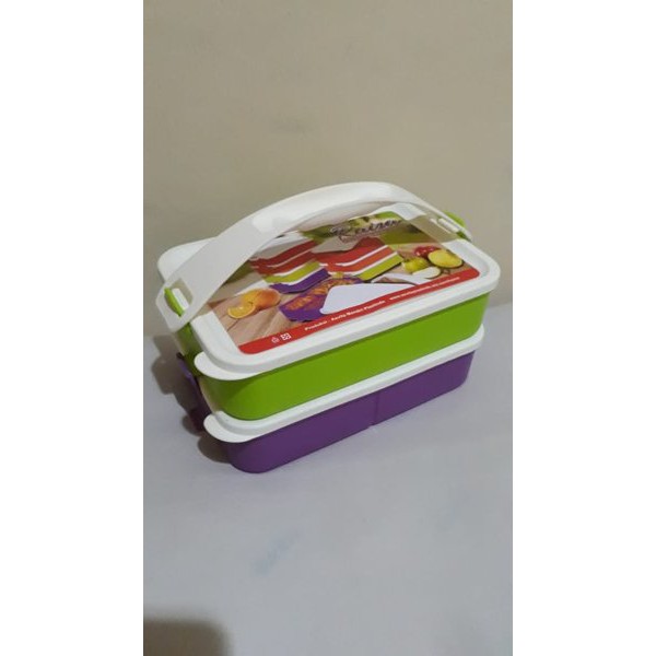Jual Kotak Makan 2 Susun Rantang Raisa Warna Rantang Plastik Catering ...