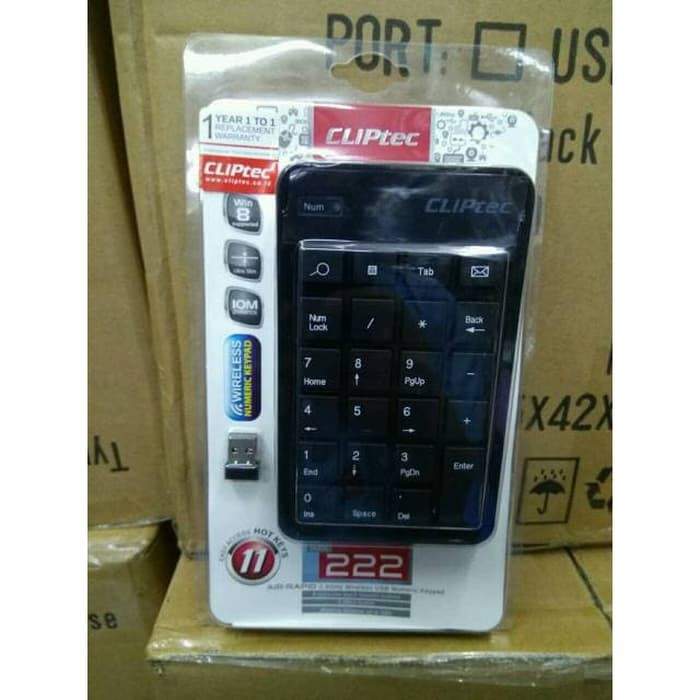 Jual OBRAALL Keyboard Numeric Wireless/Keypad Numeric Wireless CLIPTEC ...