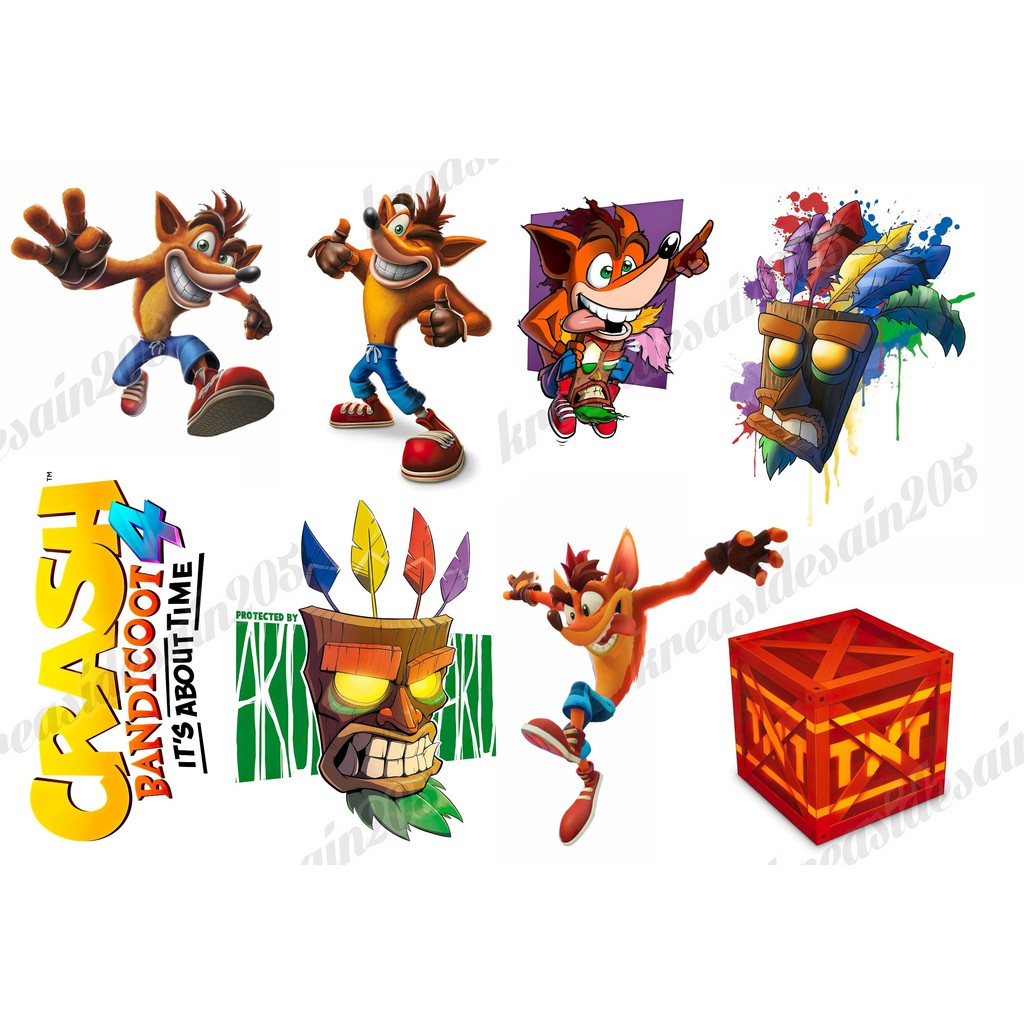 Jual stiker crash bandicoot/ps4/petualangan/stiker laptop /stiker ...