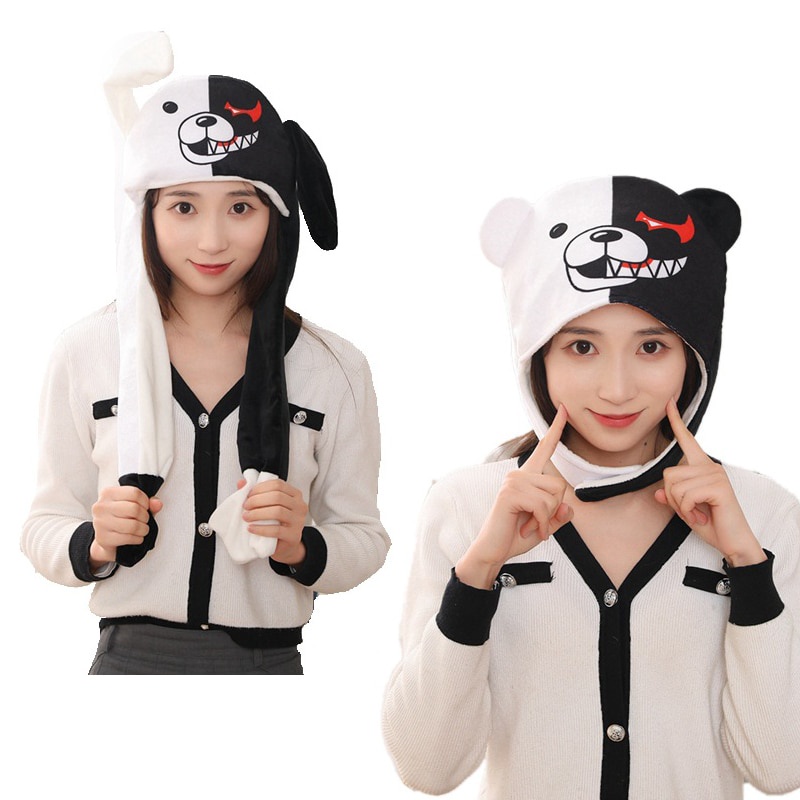 Jual PREORDER Super Danganronpa Monokuma Cosplay Bear Ears Moving Hat ...