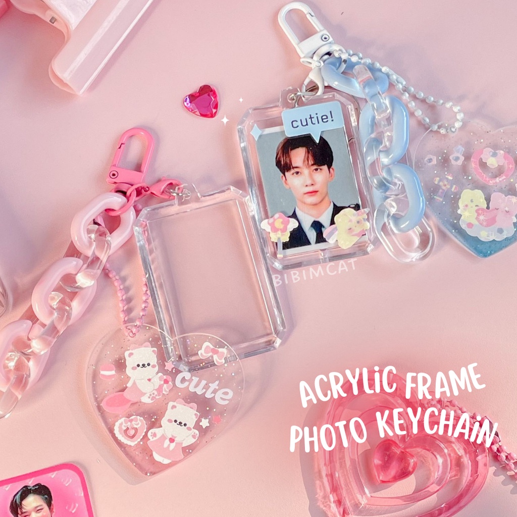 Jual DIY Deco Acrylic Frame Photo Keychain / Gantungan Kunci Pigura ...