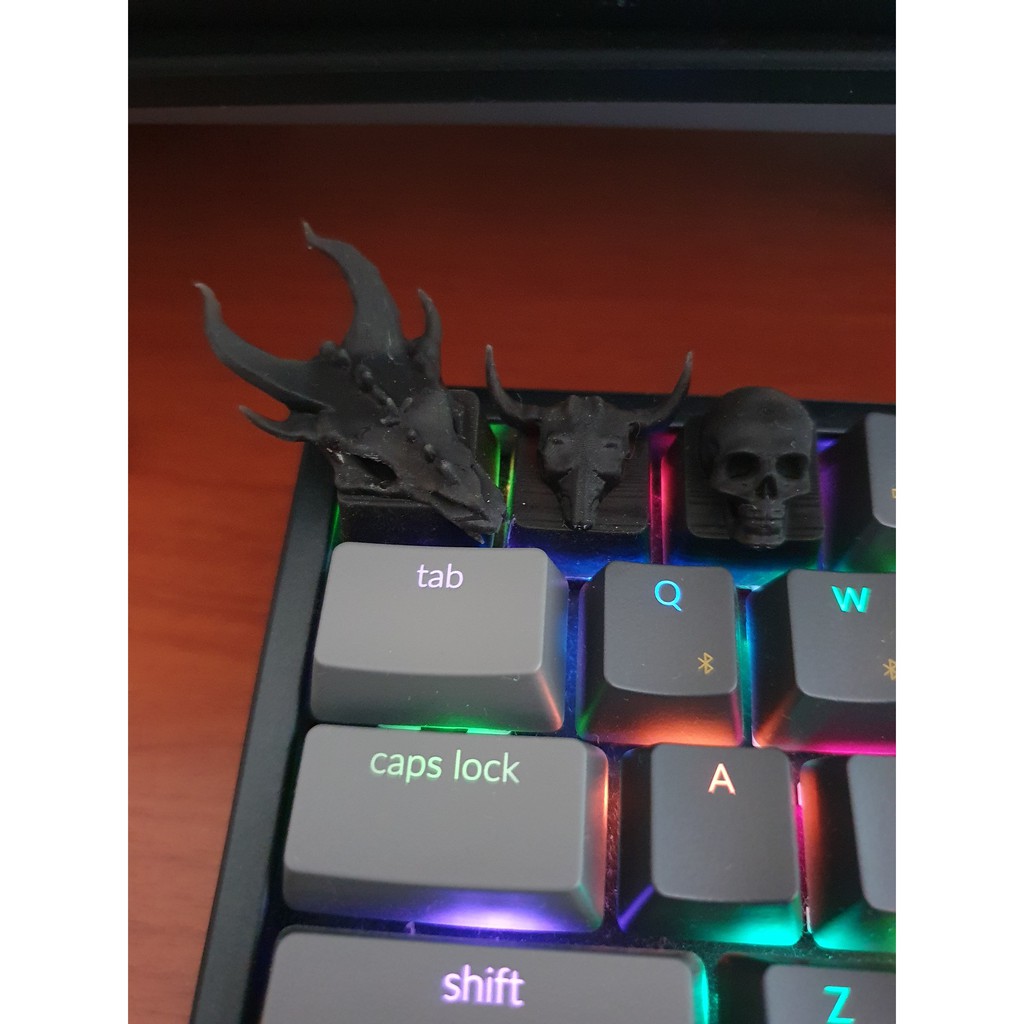 Jual Keycaps mechanical keyboard artisan Skull Hitam | Shopee Indonesia