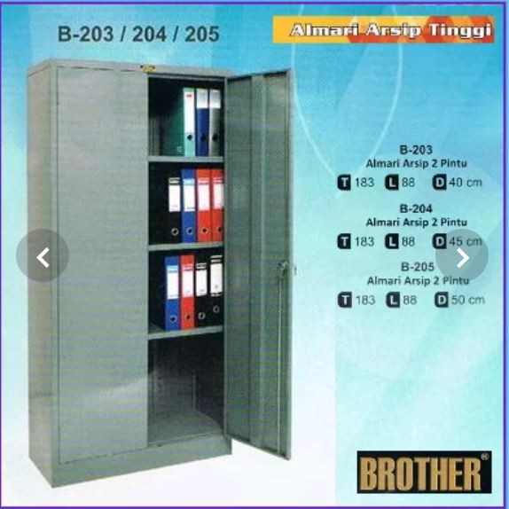 Jual Lemari Arsip Pintu Sliding Kaca Brother Sliding Door B-303 B304 ...