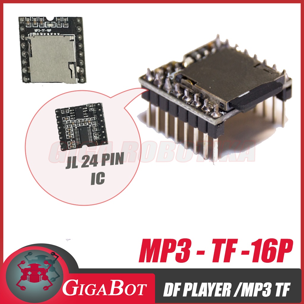 Jual DFPLAYER DF PLAYER MINI MP3 PLAYER MODUL ARDUINO MP3-TF-16P ...