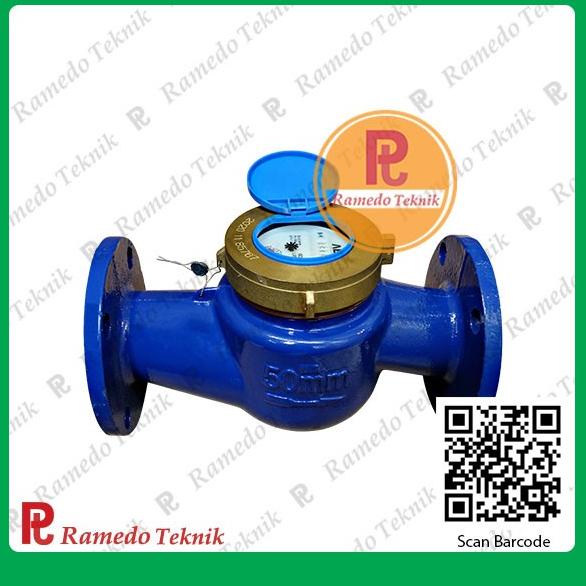 Jual Water Meter Air 2 Inch Flange - Meteran Air Bersih Flange DN 50MM ...