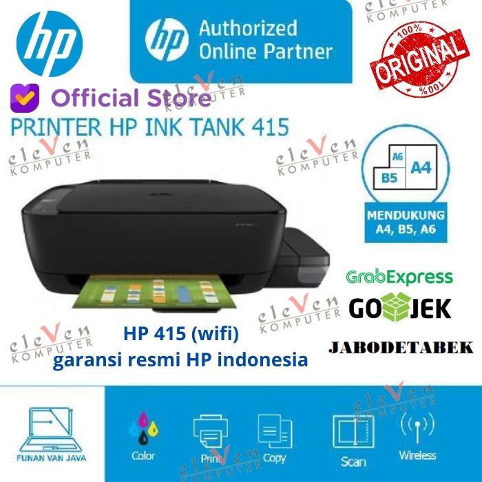 Jual PRINTER HP INK TANK 415 WIRELESS Garansi Resmi HP indonesia ...