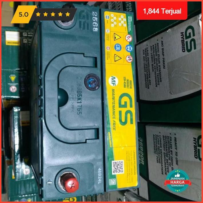 Jual Aki Mobil / Battery Gs Astra Type Gs Mf 46B24L / Ns60L 12V 45Ah