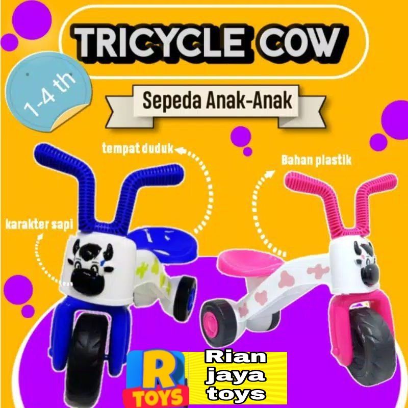 Jual SEPEDA RODA 3 HAPPY CAW FD305 / Mainan Sepeda Anak Roda Tiga Happy ...