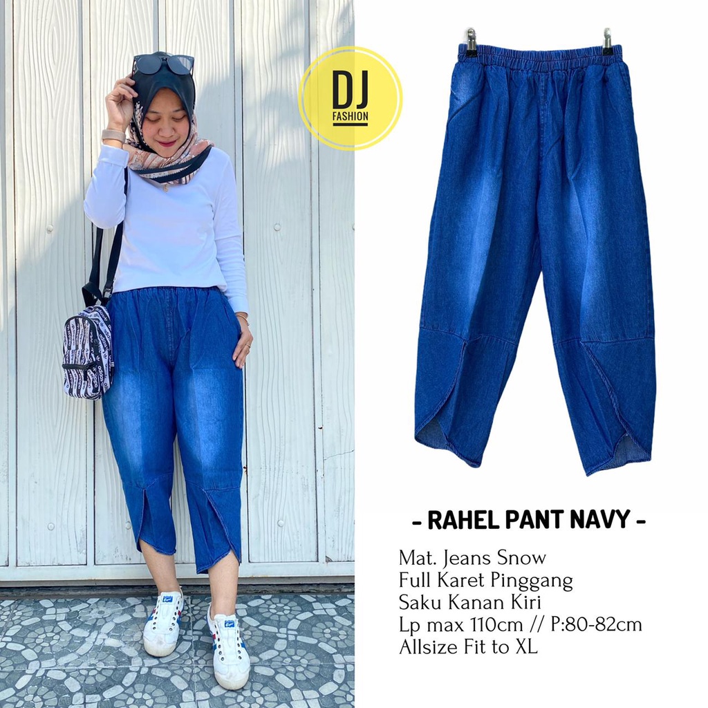 Jual Rahel Pants Full karet pinggang (DJ Fasion) | Shopee Indonesia