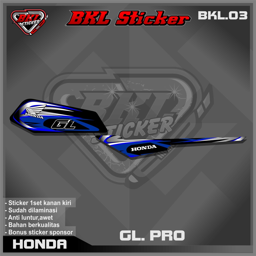 Jual Stiker Striping Motor Variasi Lis Gl Pro Semi Full Body Desain