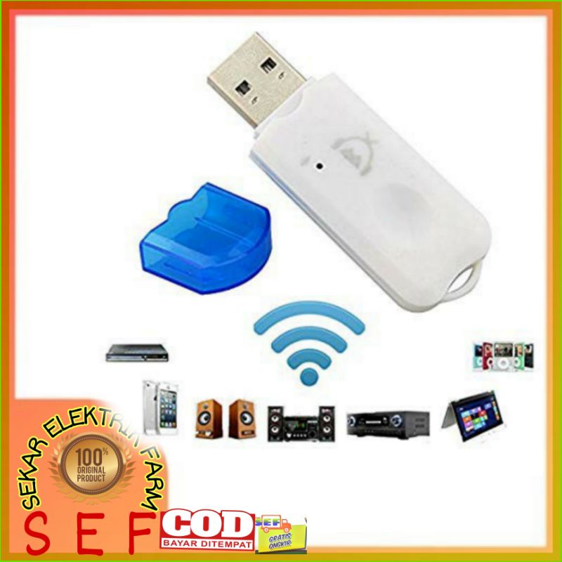 Jual USB Wireless Dongle - USB Bluetooth Audio Receiver Wireless With Mic -  Jakarta Selatan - Handphonetiam